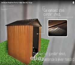 765 Renvoyé Yardmaster Apex Metal Garden Shed Maximum External Taille 6'8x 4'6