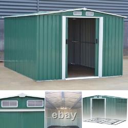 8 X6 Metal Apex Garden Shed With Free Foundation Outdoor Tool Storage Storehouse