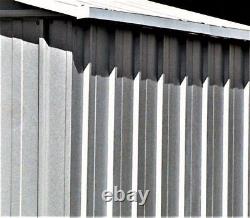 Abri de jardin en métal argenté Yardmaster Silver Apex de 754, taille maximale externe de 9'11x 7'9