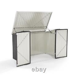 Galvanized Steel Bicycle Shed Bike Tool Storage House Outdoor Garden Pent Roof