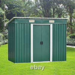 Metal Garden Shed Storage Sheds Heavy Duty Outdoor Free Base Foundation
